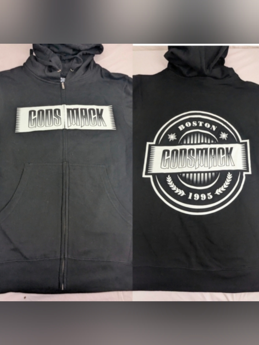 Godsmack NWOT Boston Since 1995 Black Graphic Hoodie Small Unisex